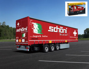 TRAILER TRAILER FOR TRUCK - RIMORCHIO TELONATO - CHOENI.CH TRANSPORTS / 1:24
