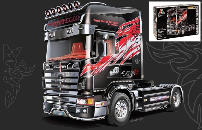 SCANIA R480 V8 TRACTOR TRUCK 2-ASSI 2011 / 1:24