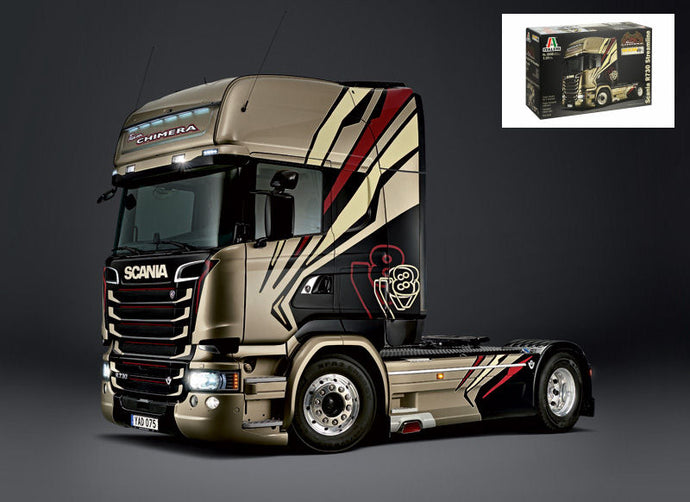 SCANIA R730 TRACTOR TRUCK STREAMLINE TEAM CHIMERA 2-ASSI 2011 / 1:24