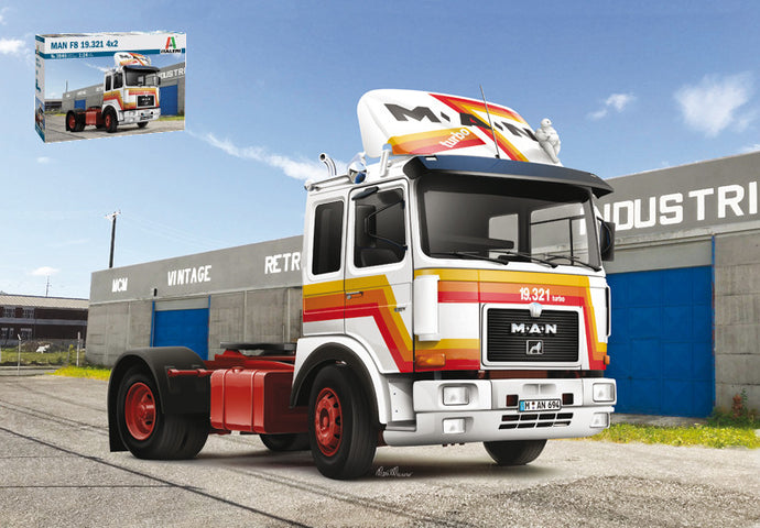 MAN 19.321 F8 TURBO TRACTOR TRUCK 2-ASSI 1975 / 1:24