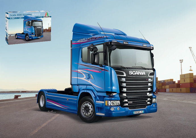 SCANIA R400 STREAMLINE FLAT ROOF TRACTOR TRUCK 2-ASSI 2010 / 1:24