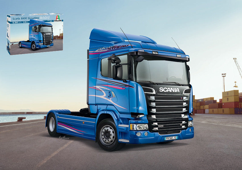 SCANIA R400 STREAMLINE FLAT ROOF TRACTOR TRUCK 2-ASSI 2010 / 1:24