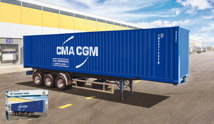 CONTAINER TRAILER 40 FEET KIT 1:24