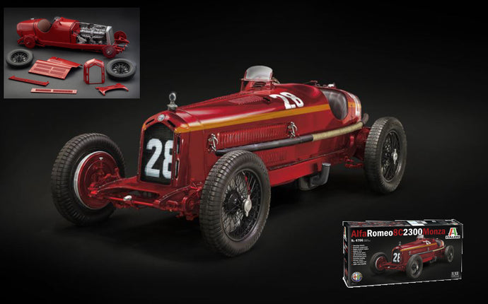 ALFA ROMEO F1 8C 2300 MONZA N 28 WINNER MONACO GP 1932 TAZIO NUVOLARI RED 1:12