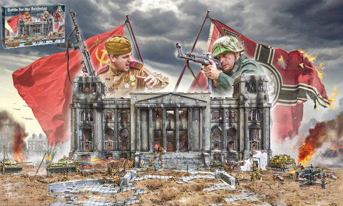 ACCESSORIES DIORAMA - WAR BATTLE SET - FOR THE REICHSTAG - BERLIN APRIL 29th / 2nd MAY 1945 / 1:72