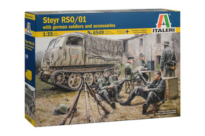 STEYR RSO/01 WITH GERMAN SOLDIERS AND ACCESSORIES KIT 1:35