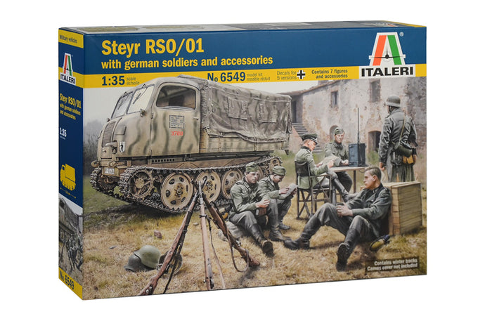 STEYR RSO/01 WITH GERMAN SOLDIERS AND ACCESSORIES KIT 1:35