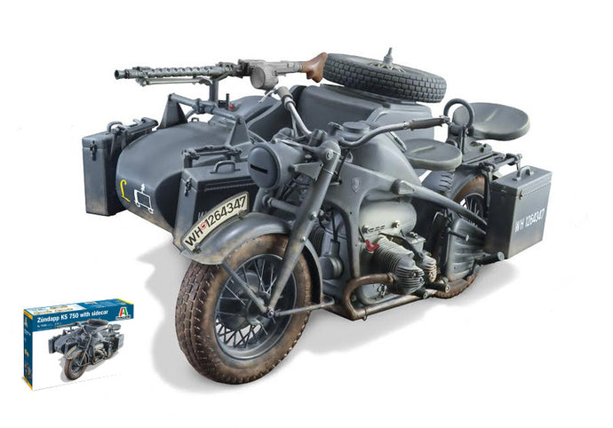 ZUNDAPP KS750 WITH SIDECAR MILITARY 1941 / 1:9