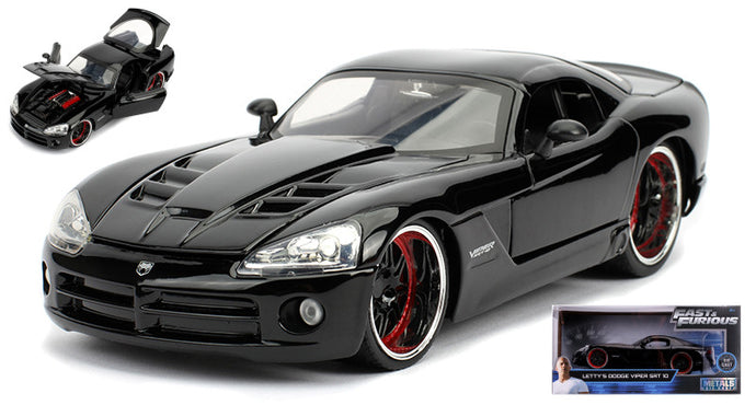 LETTY'S DODGE VIPER SRT-10 FAST & FURIOUS BLACK 1:24