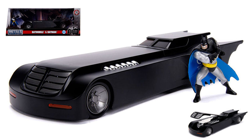 BATMOBILE W/BATMAN FIGURE ANIMATED TV SERIES 1:24