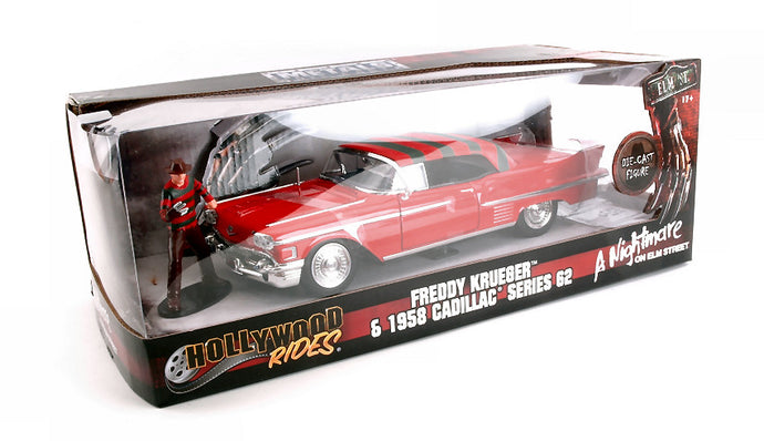 CADILLAC SERIES 62 A NIGHTMARE W/FREDDY KRUEGER FIGURE 1:24