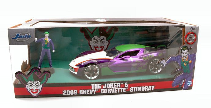 CHEVY CORVETTE STINGRAY 2009 W/JOKER FIGURE 1:24