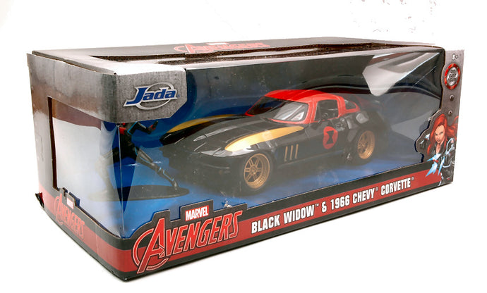 CHEVY CORVETTE 1966 BLACK WIDOW 1:24