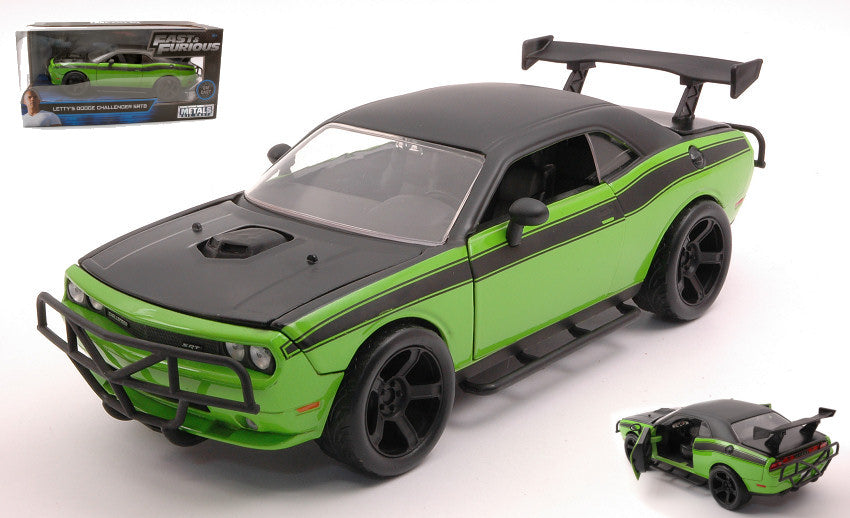 DODGE LETTY'S CHALLENGER SRT8 OFF ROAD 2008 - FAST & FURIOUS 7 GREEN MATT BLACK 1:24