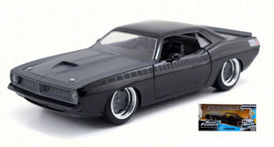 PLYMOUTH BARRACUDA 1970 FAST & FURIOUS 7 BLACK 1:24