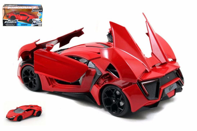 LYKAN DOM'S HYPERSPORT - FAST & FURIOUS 7 2015 RED 1:24