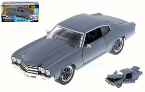 DOM CHEVY CHEVELLE SS FAST & FURIOUS GREY 1:24