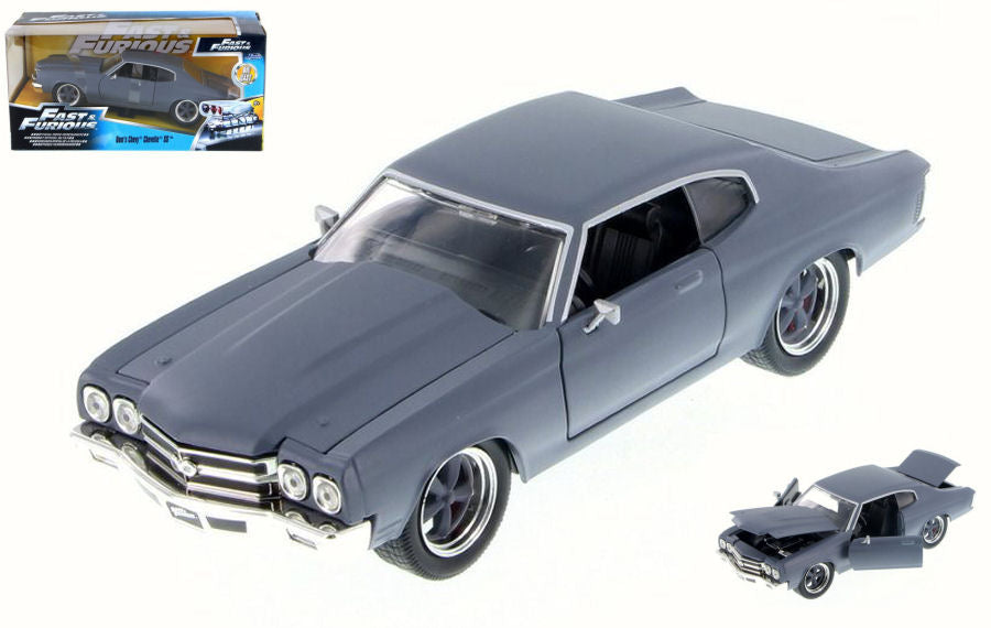 DOM CHEVY CHEVELLE SS FAST & FURIOUS GREY 1:24