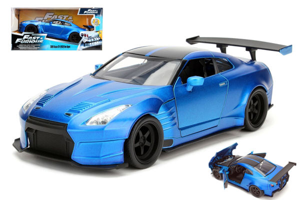 BRIAN'S NISSAN GT-R (R35) FAST & FURIOUS BLUE 1:24