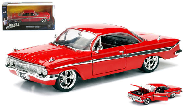 CHEVROLET DOM'S CHEVY IMPALA 1964 - FAST & FURIOUS 8 2017 RED 1:24