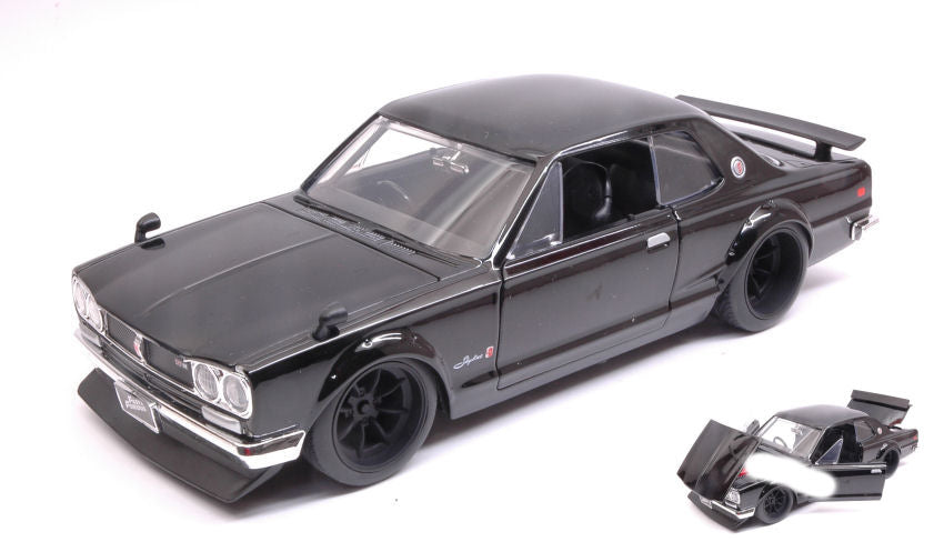 BRIAN'S NISSAN SKYLINE 2000 GT-R FAST & FURIOUS BLACK 1:24