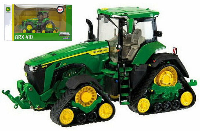 JOHN DEERE 8RX 410 TRACTOR CINGOLATO 2018 GREEN YELLOW 1:32