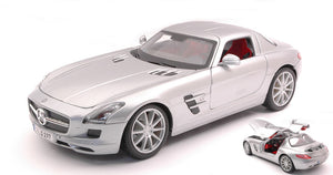 MERCEDES BENZ SLS COUPE 6.3 AMG (C197) 2012 SILVER 1:18