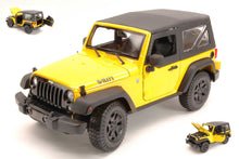 Indlæs billede til gallerivisning JEEP WRANGLER WILLYS SOFT-TOP 2014 YELLOW BLACK 1:18