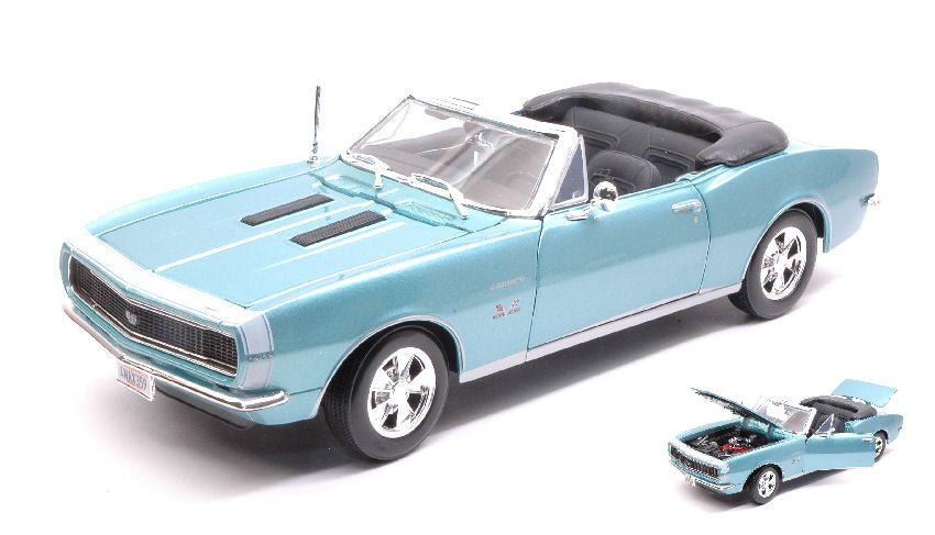 CHEVROLET CAMARO SS 396 1967 METALLIC LIGHT BLUE 1:18