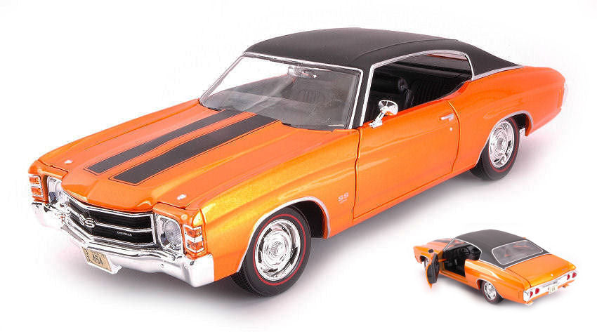 CHEVROLET CHEVELLE SS 454 SPORT COUPE 1971 ORANGE 1:18