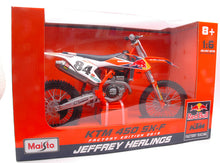 Indlæs billede til gallerivisning Ktm 450 SX-F #84 JEFFREY HERLINGS (DUTCH RIDER) RED BULL KTM SUPERCROSS orange/blå/hvid 1:6