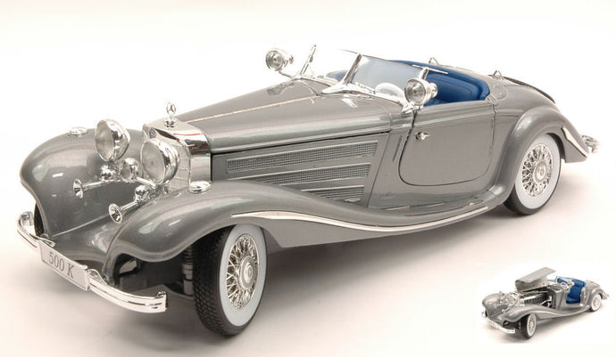 MERCEDES 500 K TYPE 1936 SILVER 1:18