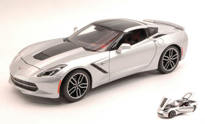 CHEVROLET CORVETTE STINGRAY Z51 2014 SILVER EXCLUSIVE SERIES 1:18