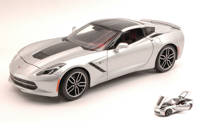 CHEVROLET CORVETTE STINGRAY Z51 2014 SILVER EXCLUSIVE SERIES 1:18