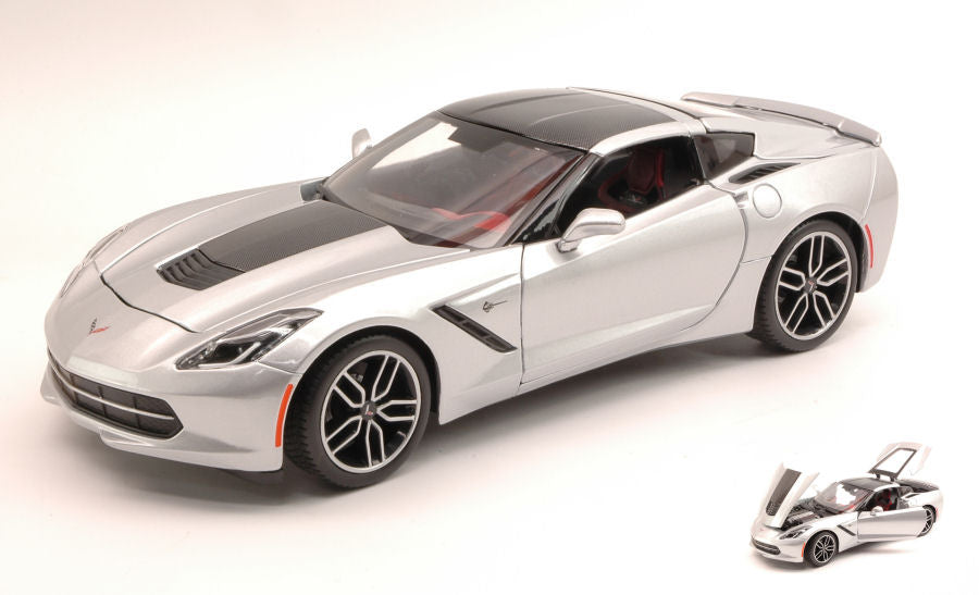 CHEVROLET CORVETTE STINGRAY Z51 2014 SILVER EXCLUSIVE SERIES 1:18