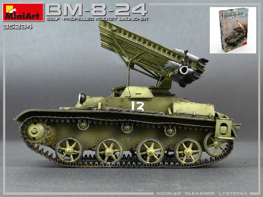 BM-8-24 SELF-PROPELLED ROCKET LAUNCHER KIT 1:35