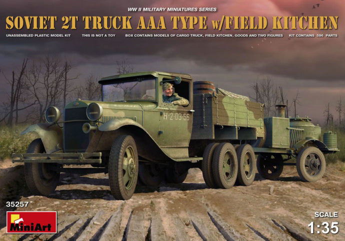 SOVIET 2t TRUCK AAA TYPE W/FIELD KITCHEN KIT 1:35