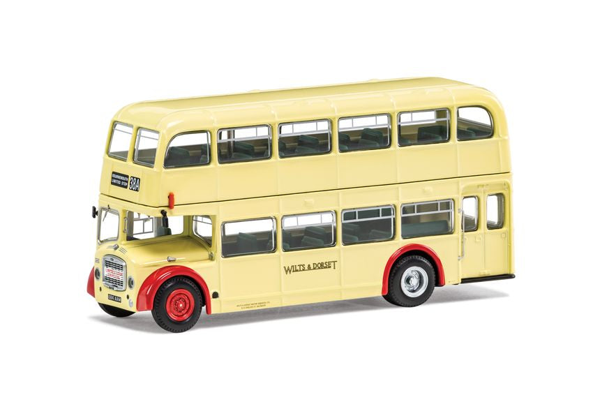 BRISTOL LODEKKA FS68 AUTOBUS WILTS AND DORSET 38A SALISBURY LIMITED STOP 1956 CREAM RED 1:76