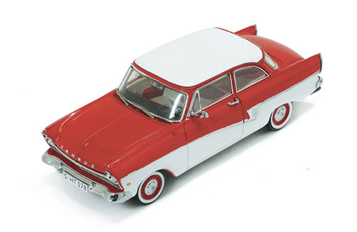 FORD TAUNUS 17M 1957 RED/WHITE 1:43