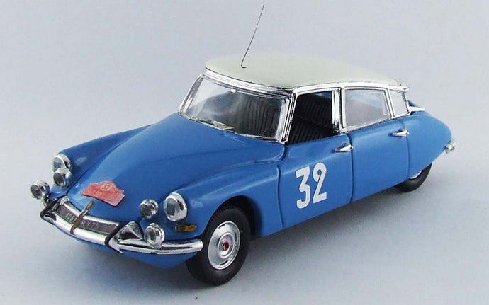 CITROEN DS21 N 32 WINNER RALLY MONTECARLO (DAMES) 1966 POINETET - FOUGERAY BLUETTE WHITE 1:43