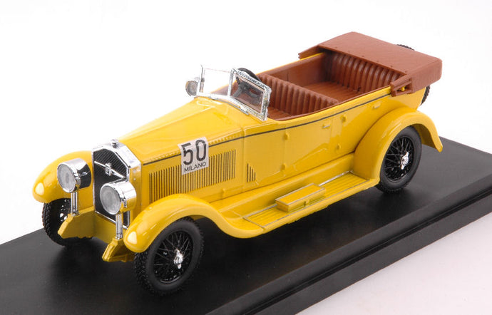 ISOTTA FRASCHINI 8A SPIDER N 50 WINNER RALLY MILANO - SANREMO 1933 ROSALINDA BIANCHI ANDERLONI YELLOW 1:43