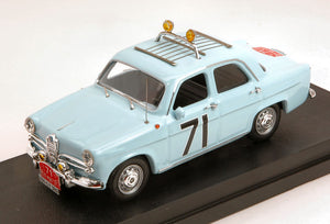 ALFA ROMEO GIULIETTA TI N 71 RALLY MONTECARLO 1960 LOFFLER - JOHANSSON LIGHT BLUE 1:43
