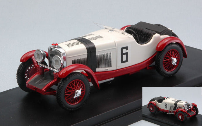 MERCEDES BENZ SSKL SPIDER N 6 WINNER EIFELRENNEN NURBURGRING 1927 RUDOLF CARACCIOLA WHITE BORDEAUX 1:43