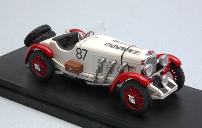 MERCEDES BENZ SSKL SPIDER N 87 WINNER MILLE MIGLIA 1931 RUDOLF CARACCIOLA WHITE 1:43