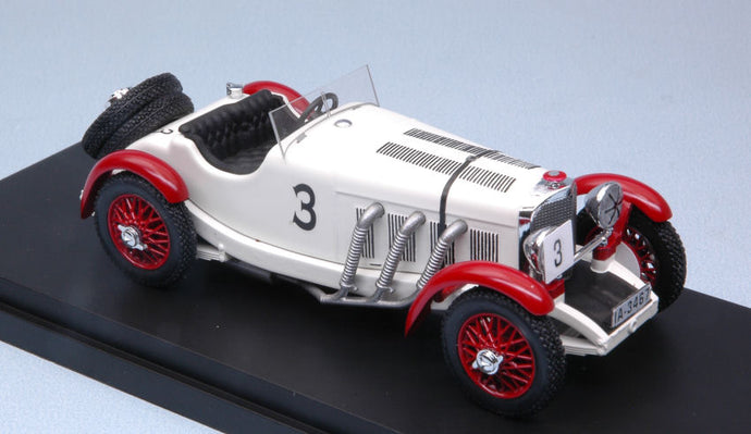 MERCEDES BENZ SSK N 3 WINNER IRISH GP 1930 R.CARACCIOLA WHITE BORDEAUX 1:43