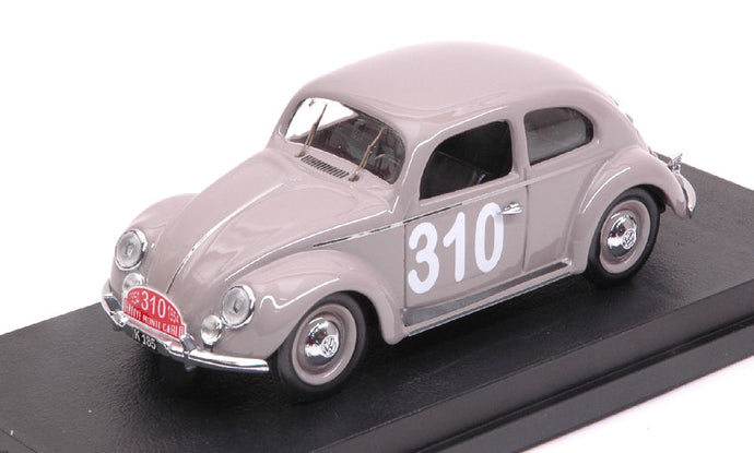 VOLKSWAGEN BEETLE MAGGIOLINO N 310 RALLY MONTECARLO 1954 MOURIER - RAMSING GREY 1:43