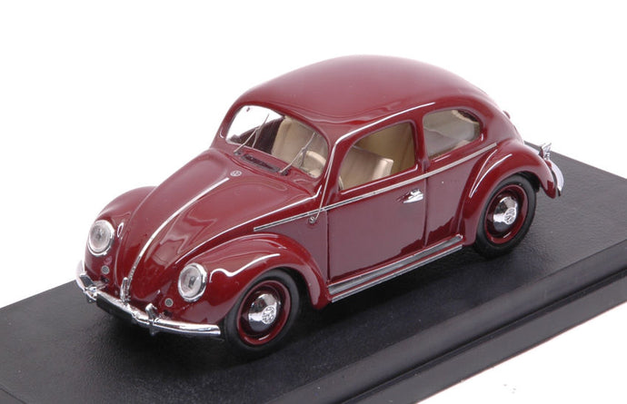 VOLKSWAGEN MAGGIOLINO BEETLE 1200 DE LUXE 1953 BORDEAUX 1:43