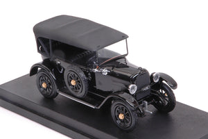 FIAT 501 CABRIOLET CLOSED LA SAETTA DEL RE 1919 BLACK 1:43