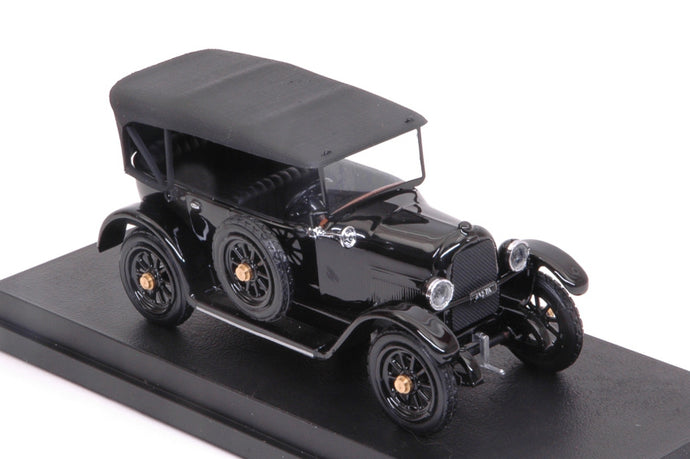 FIAT 501 CABRIOLET CLOSED LA SAETTA DEL RE 1919 BLACK 1:43