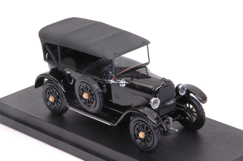 FIAT 501 CABRIOLET CLOSED LA SAETTA DEL RE 1919 BLACK 1:43